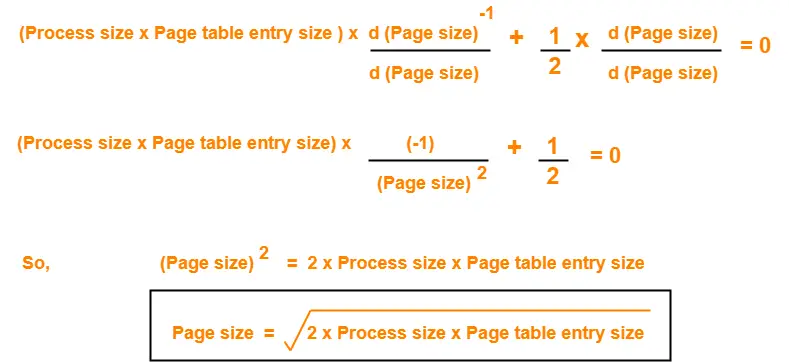 Optimal Page Size Paging In OS Gate Vidyalay